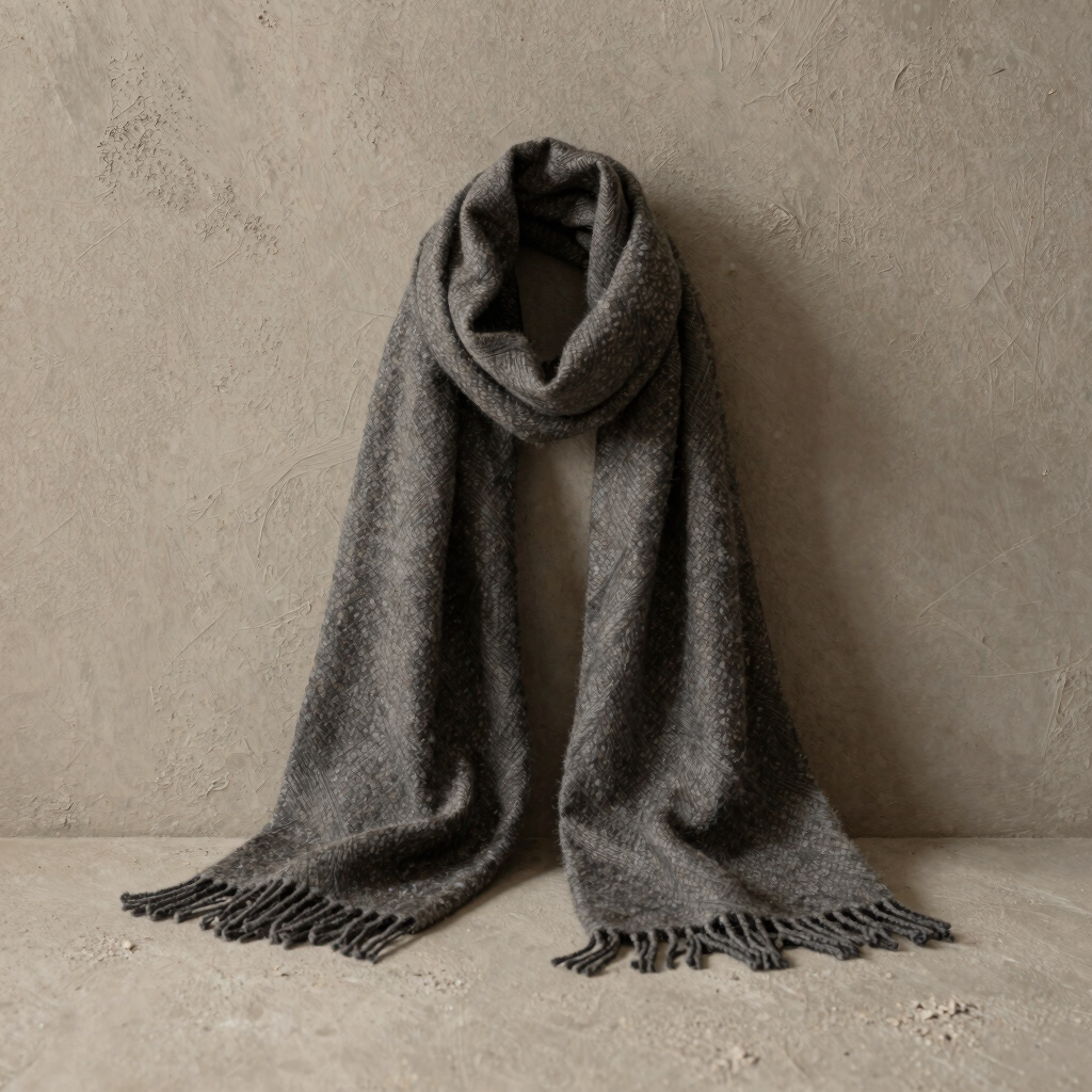 Loom-Woven Alpaca Scarf