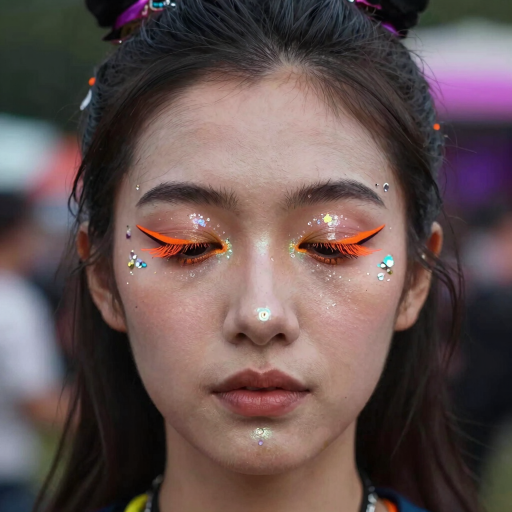 Maquillaje de Festival Ultra-Glam