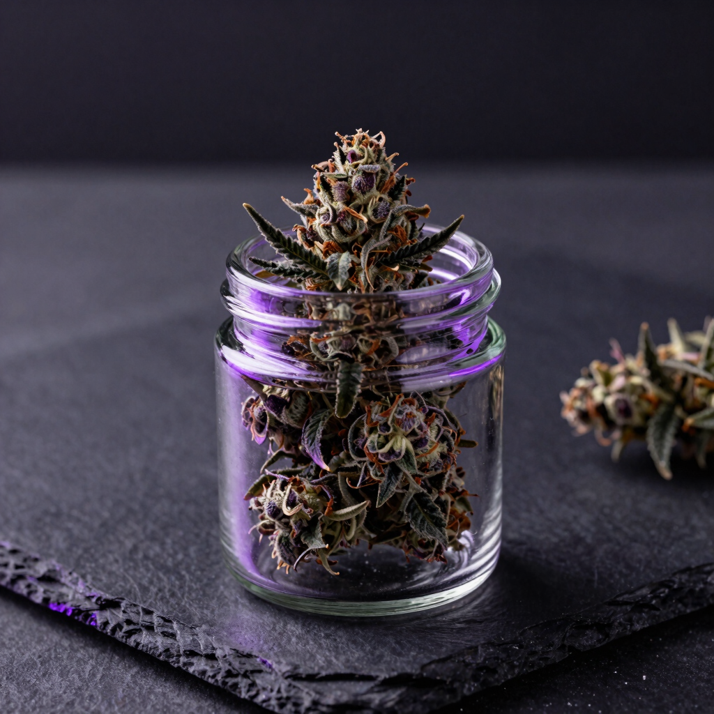 Black Violet Indica Flower