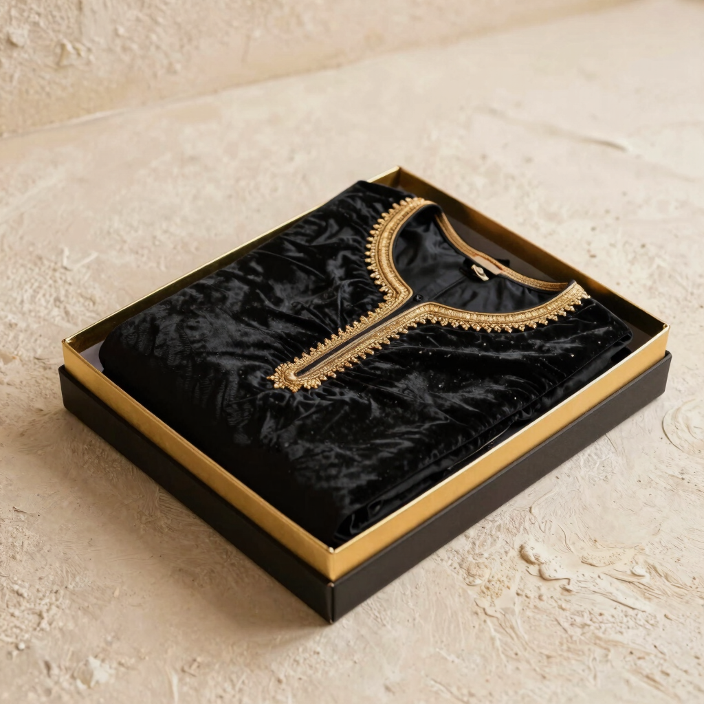 Midnight Noir Velvet Salwar Suit