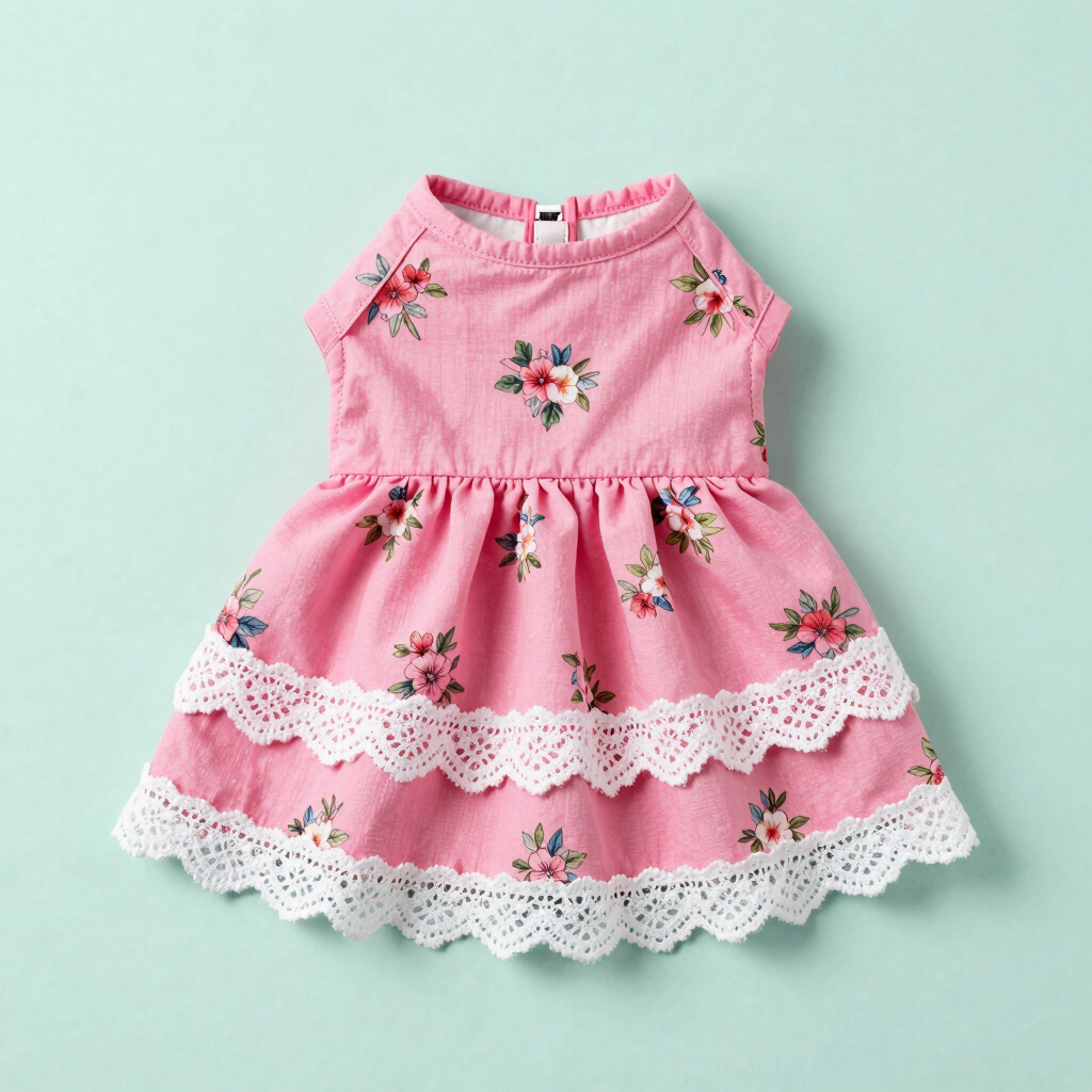 Vestido Artesanal Flor de Cerezo