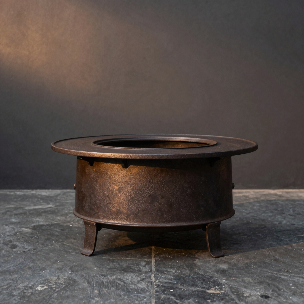 Heavy-Gauge Cast Iron Fire Table