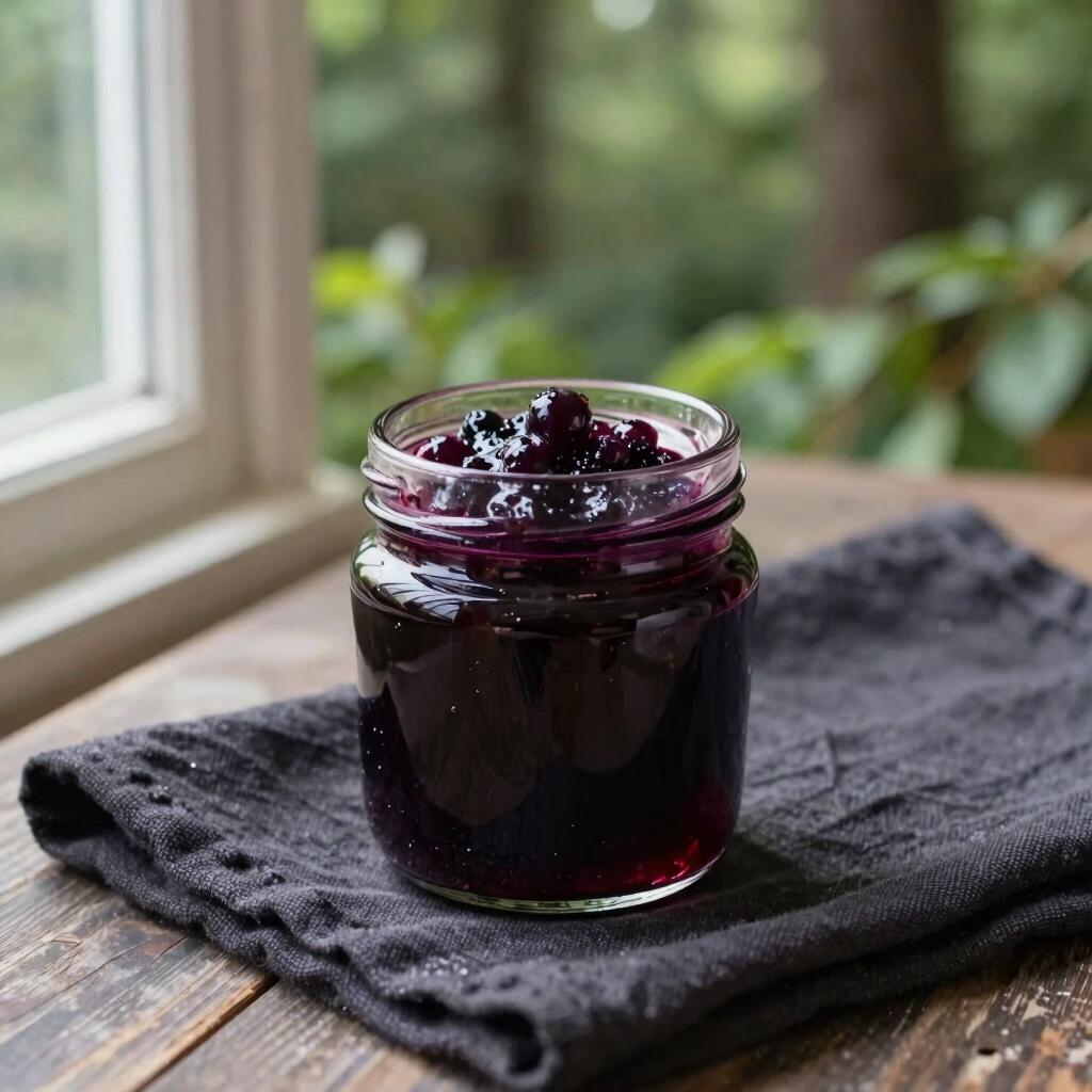 Wild Foraged Huckleberry Preserves