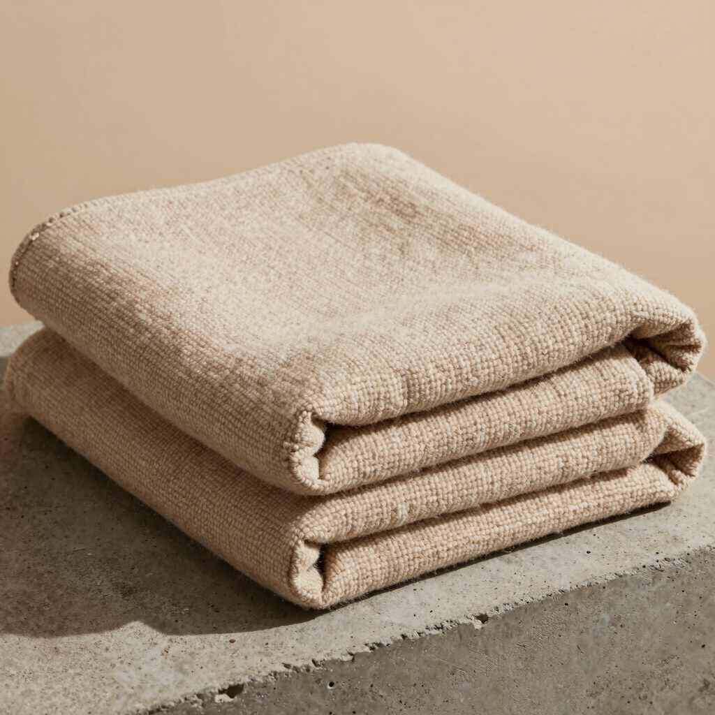 Rustic Bouclé Sofa Blanket