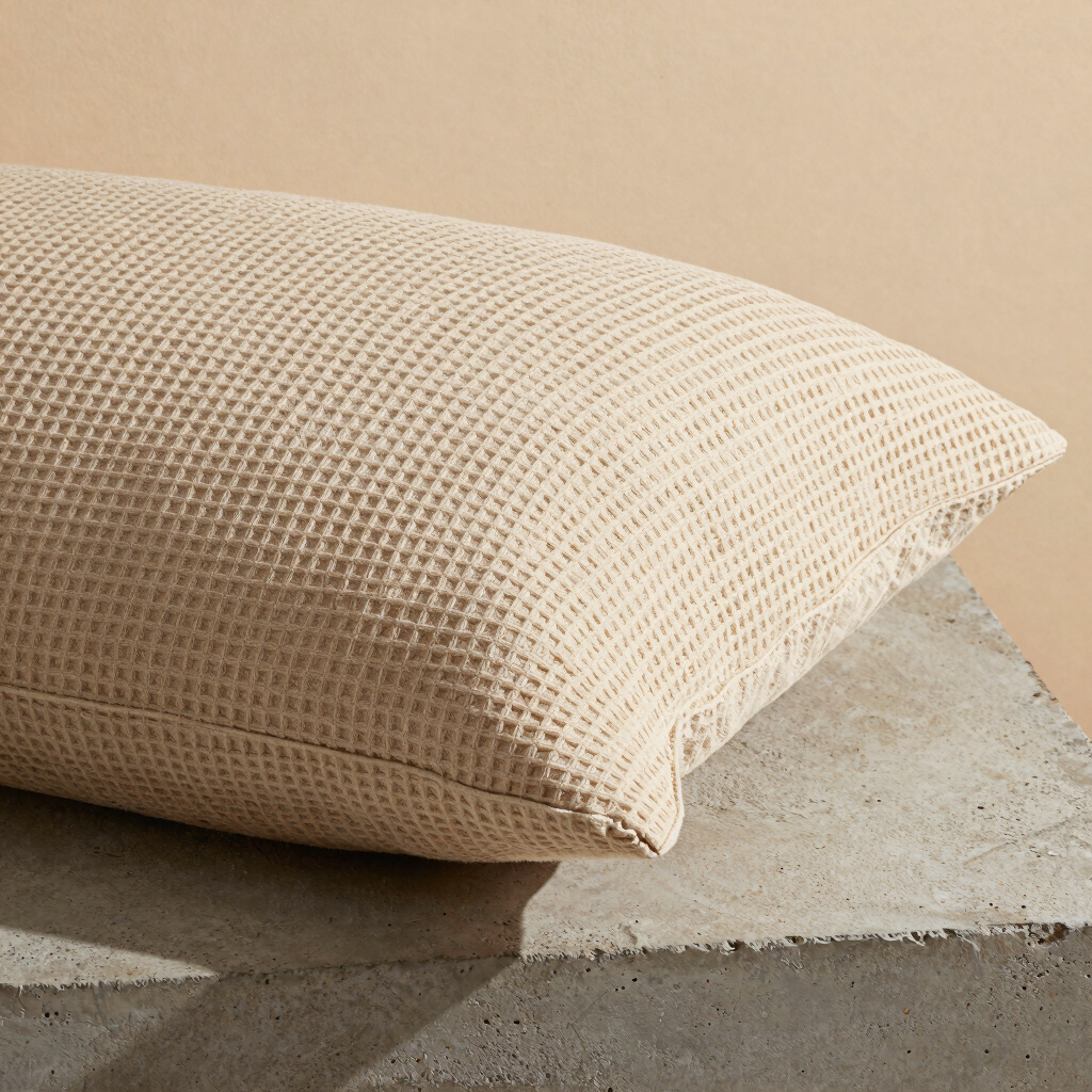 Unbleached Waffle Pillow Cover