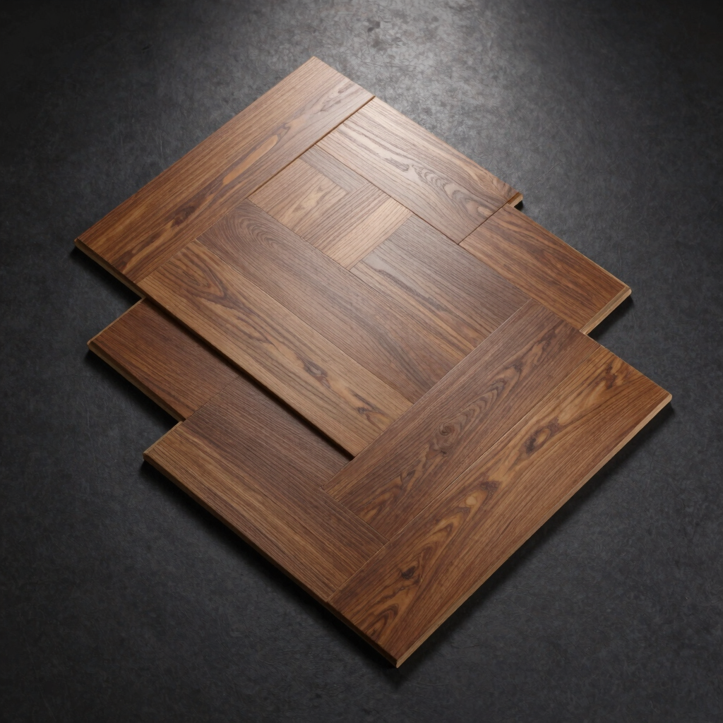 Smoked Walnut Herringbone Flooring