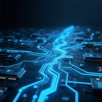 an abstract image of a sphere with dots and lines