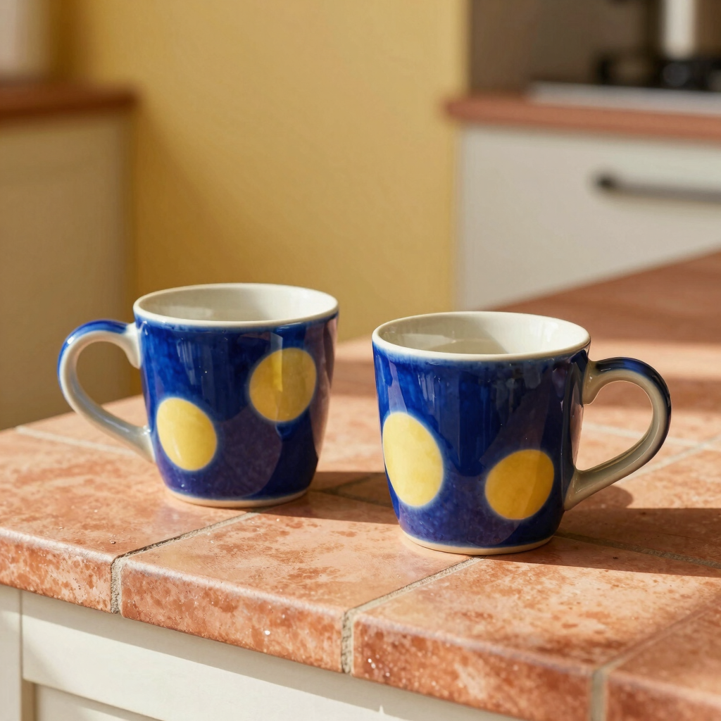 Mismatched Spotted Espresso Set