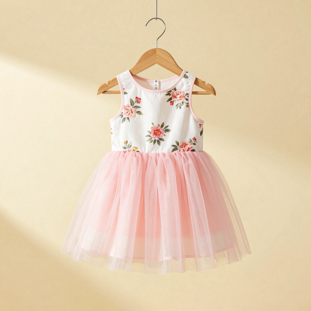 Vestido Floral Primavera Rosada