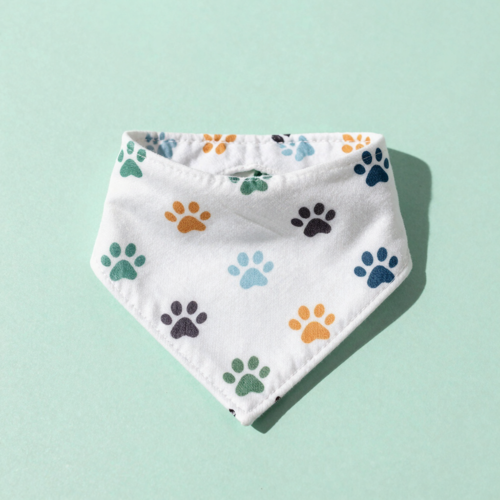 Bandana Reversible Huellitas Alegres