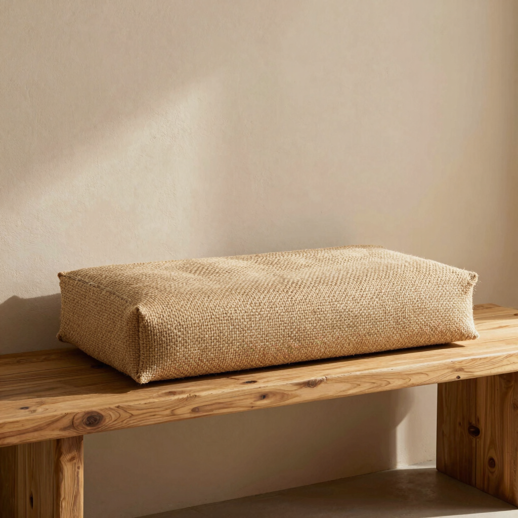 Rustic Hemp Cushion Cover