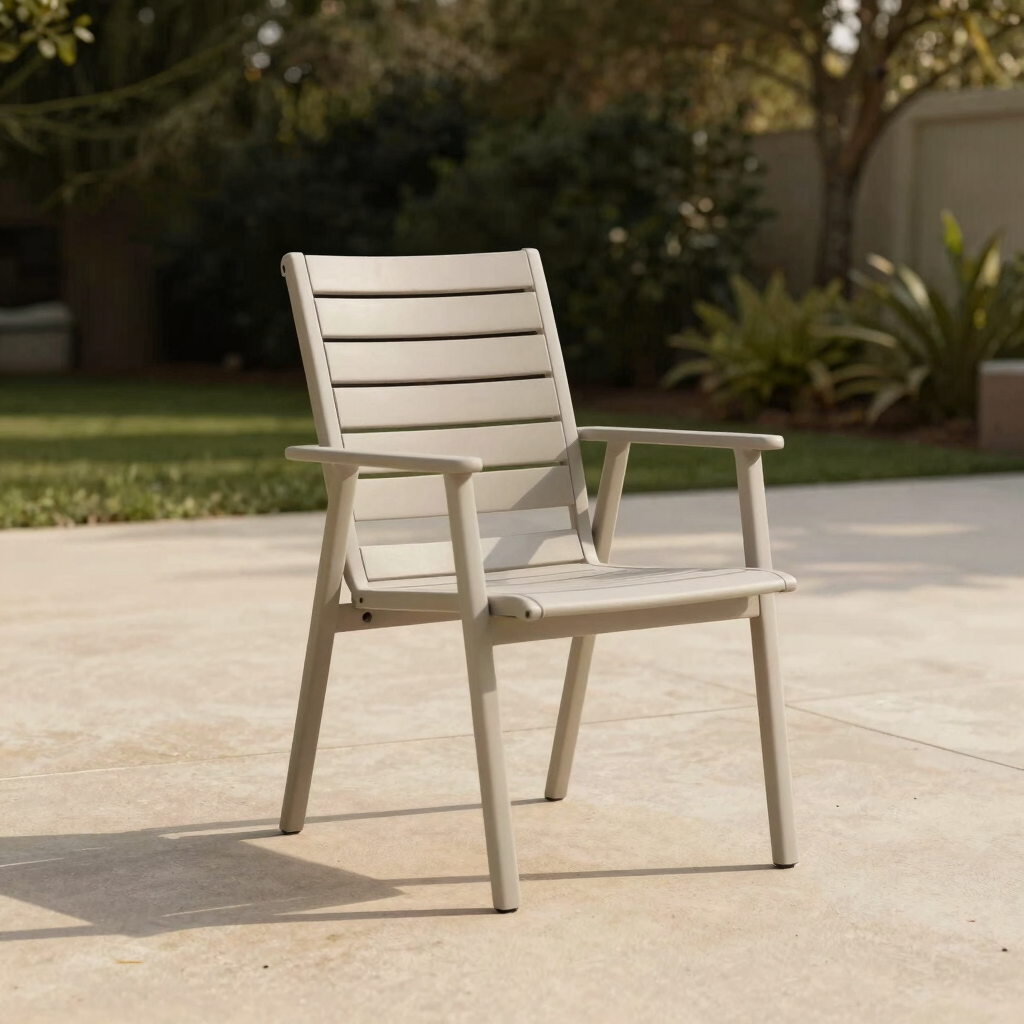 Slatted Poly Accent Patio Chair