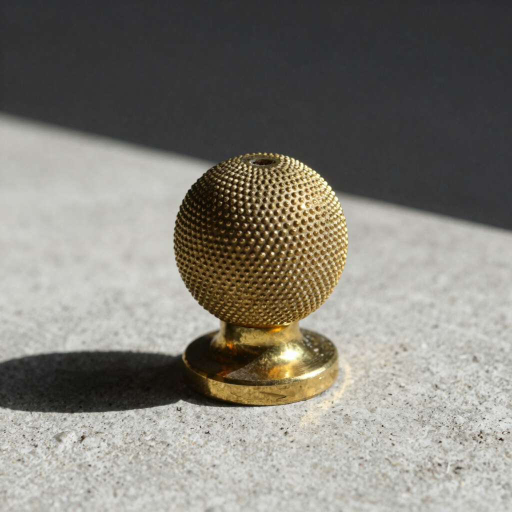 Knurled Brass Privacy Bolt