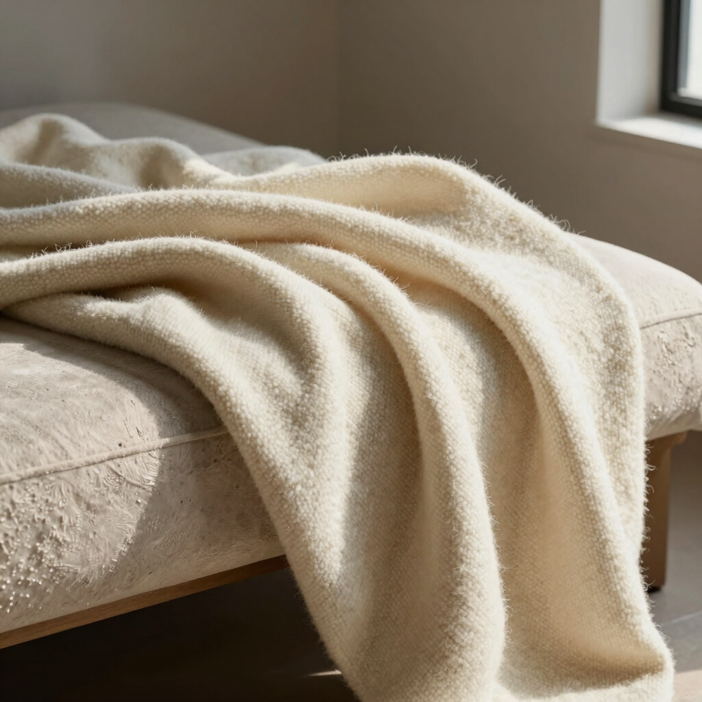 Looped Wool Sofa Blanket