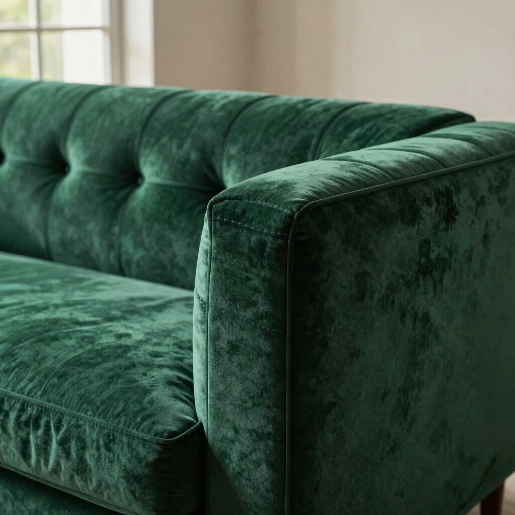 Custom Velvet Sofa Upholstery Service