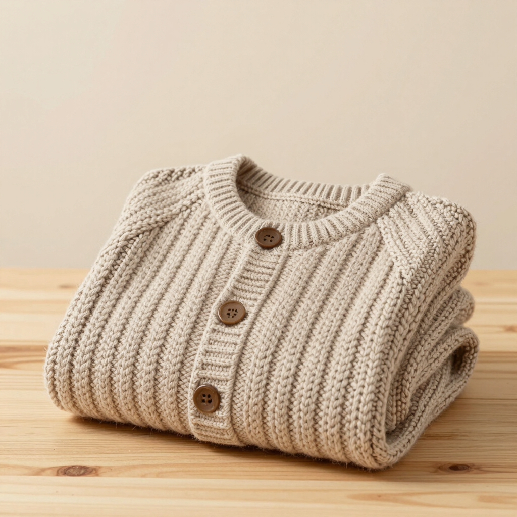 Cozy Cotton Knit Kids Cardigan