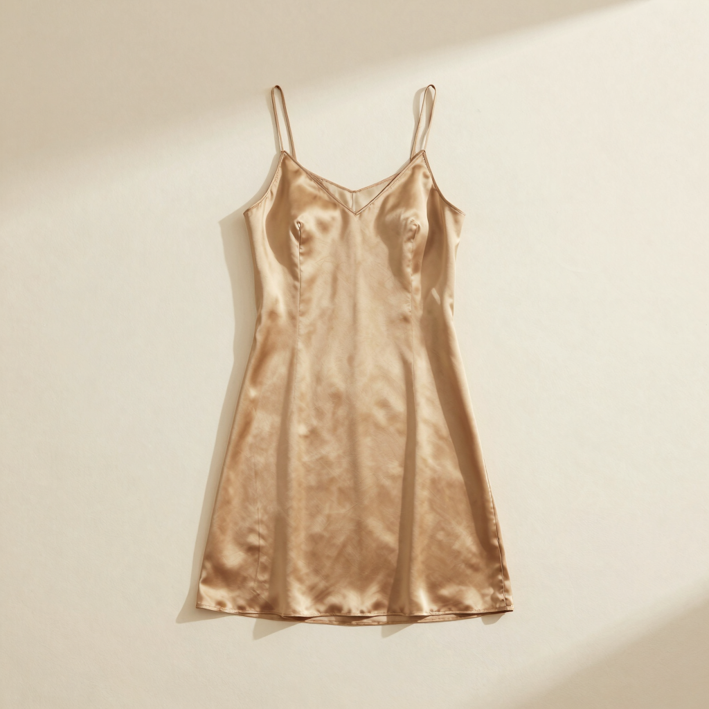 Silk-Touch Knitted Night Dress
