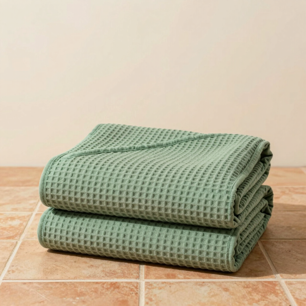 Waffle Weave Organic Swaddle