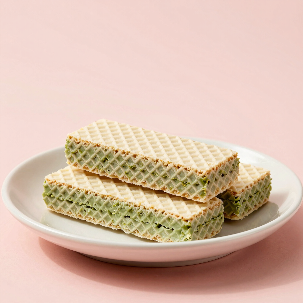 White Chocolate Matcha Wafers
