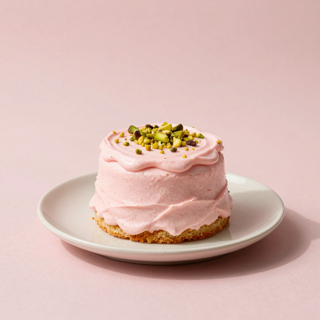 Rosewater and Pistachio Bento Cake