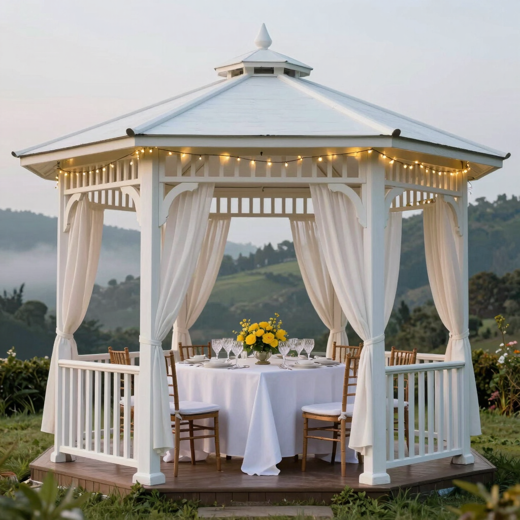 Private Gazebo Candlelit Dinner