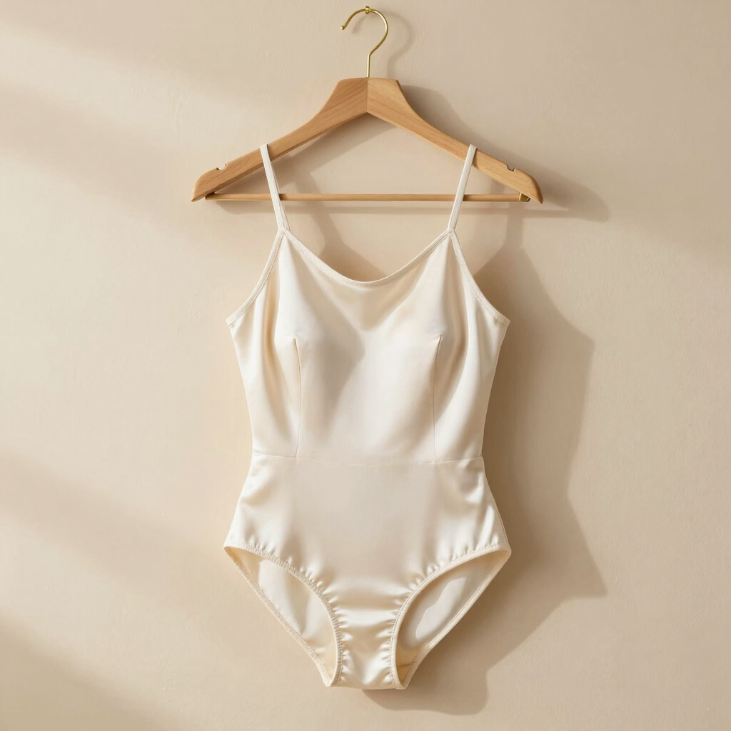 Body Satinado de Seda Marfil