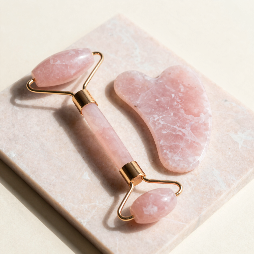 Kit Facial de Rodillo y Gua Sha
