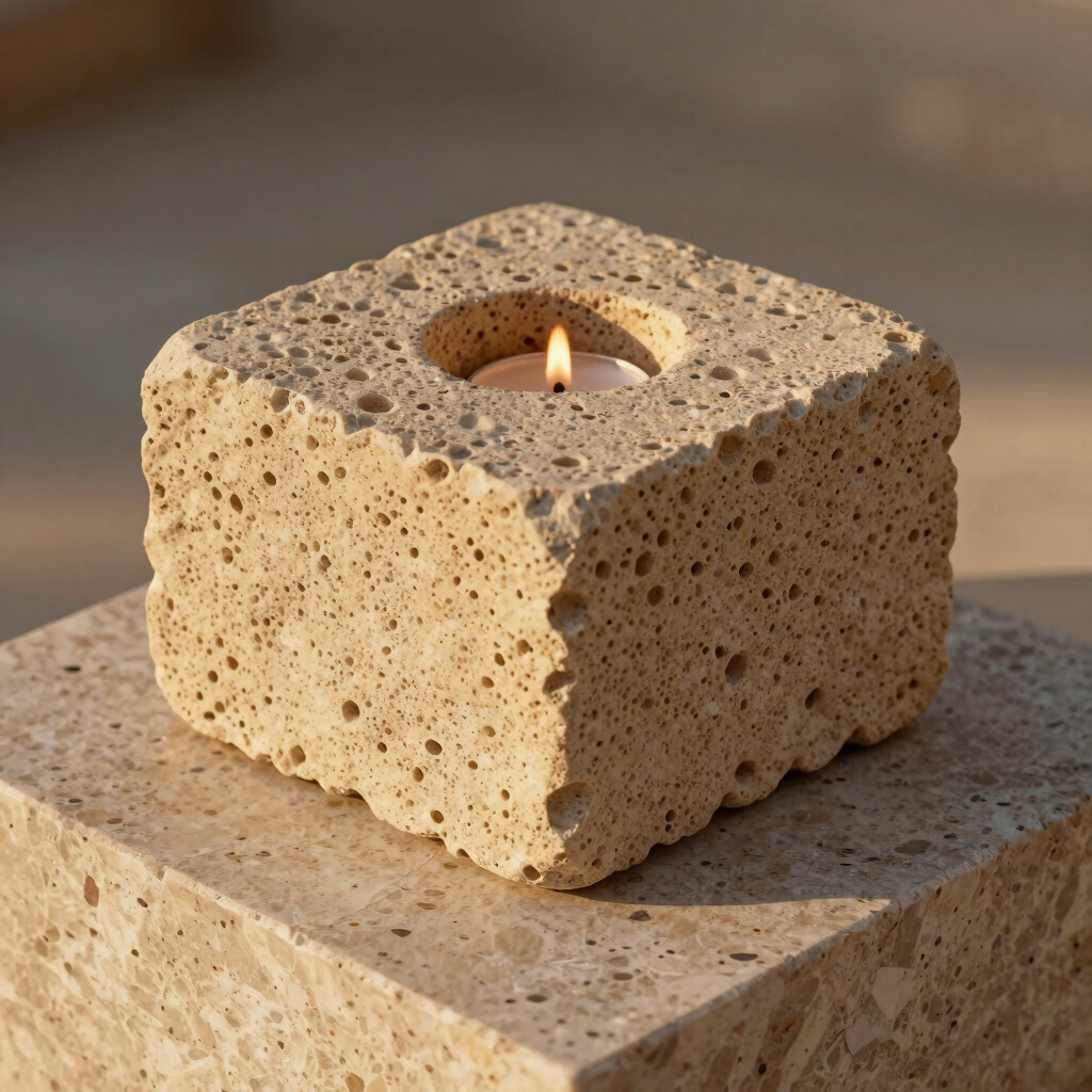 Raw Sandstone Taper Holder