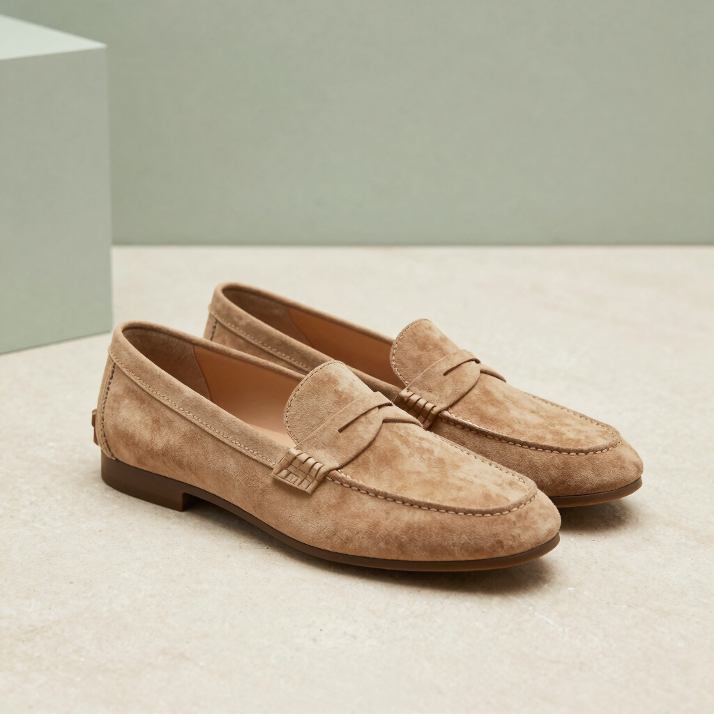 Sepatu Loafers Suede Kasual