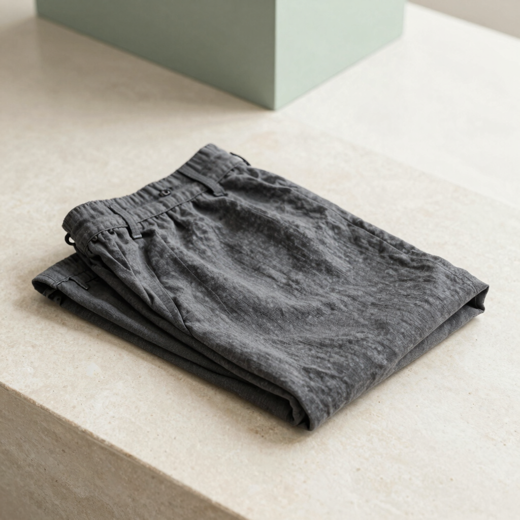 Celana Linen Rileks Charcoal