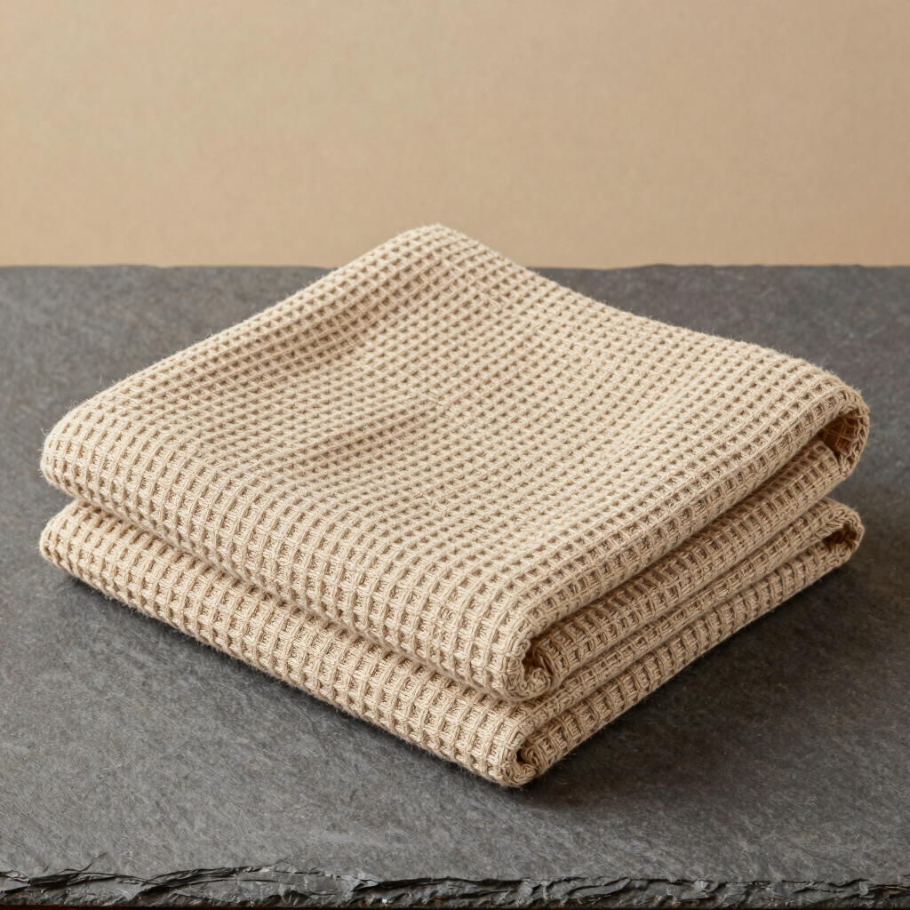 Heavyweight Waffle Knit Throw