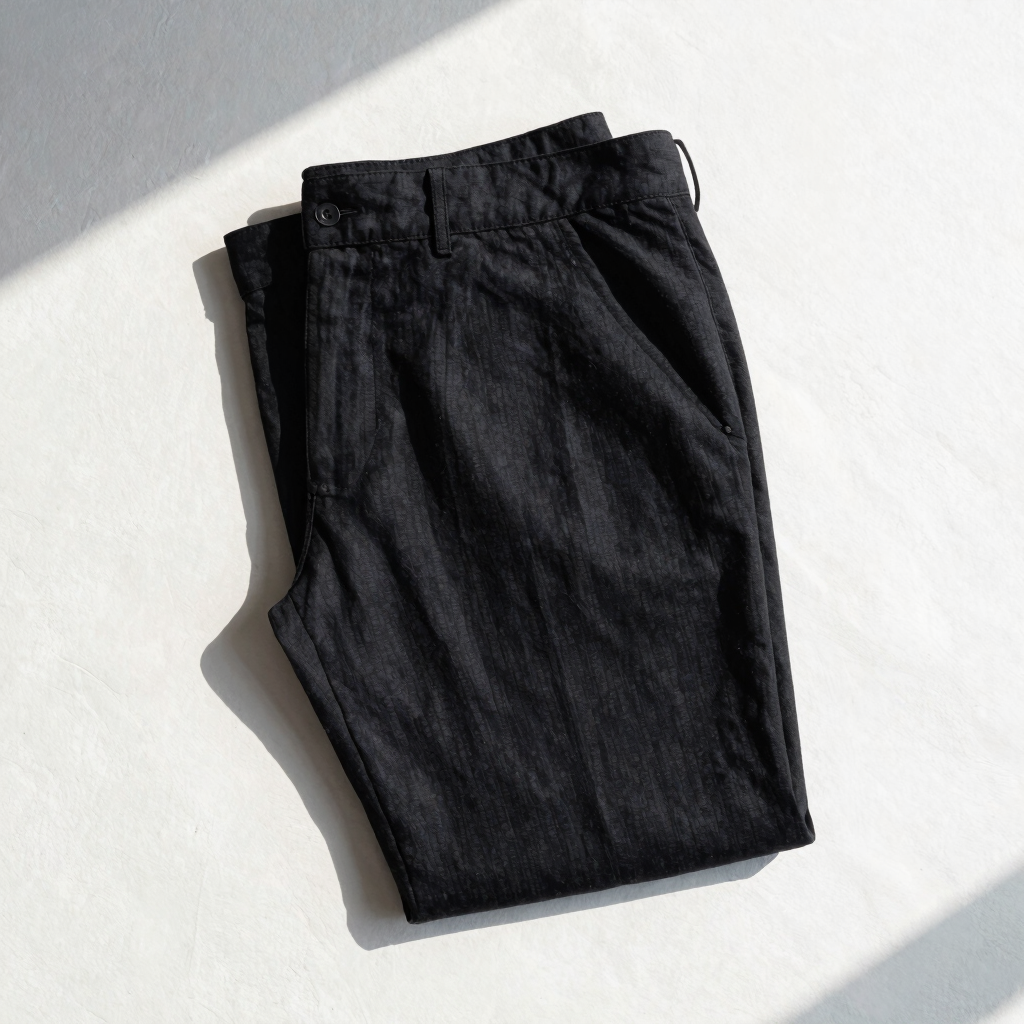 Obsidian Black Linen Pants