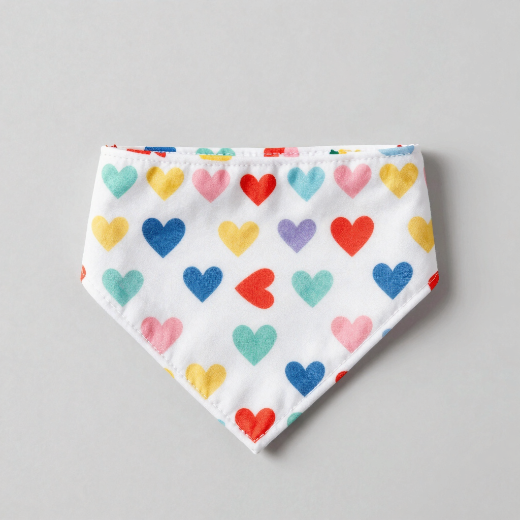 Bandana Artesanal de Corazones