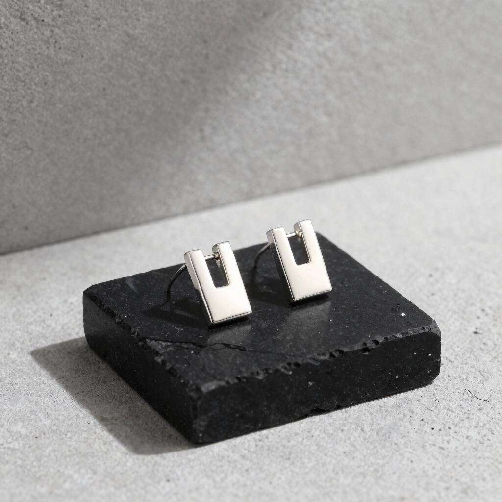 Monolith Sterling Silver Earrings