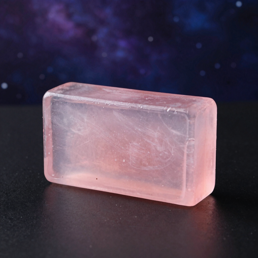 Jabón de Glicerina Polvo de Estrellas Rosas