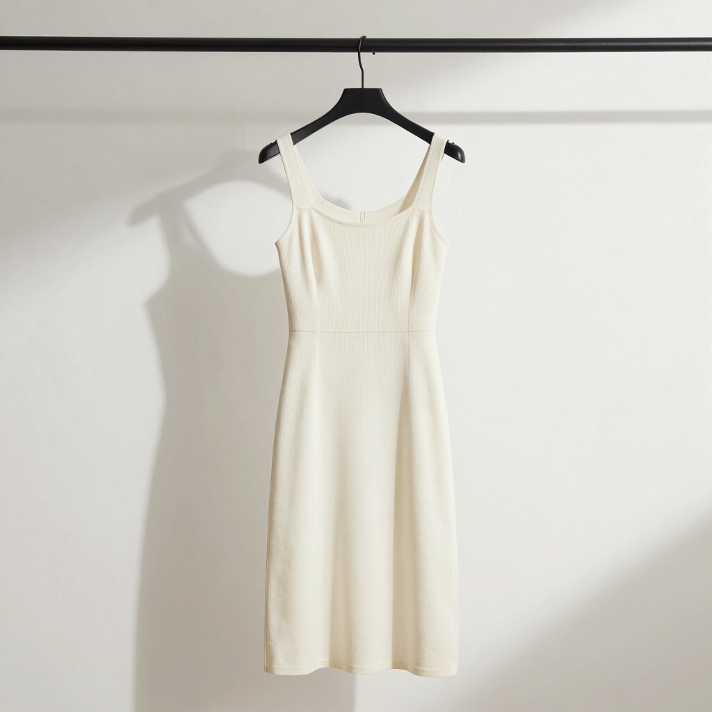 Sculptural Knit Midi Dress