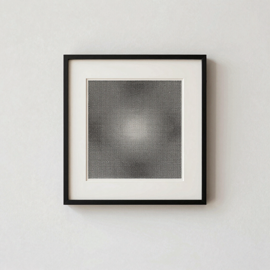 Monochrome Grid No. 4 Art Print
