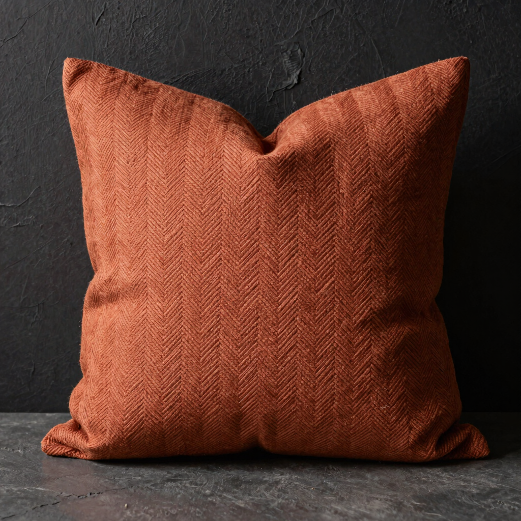 Terracotta Herringbone Cover