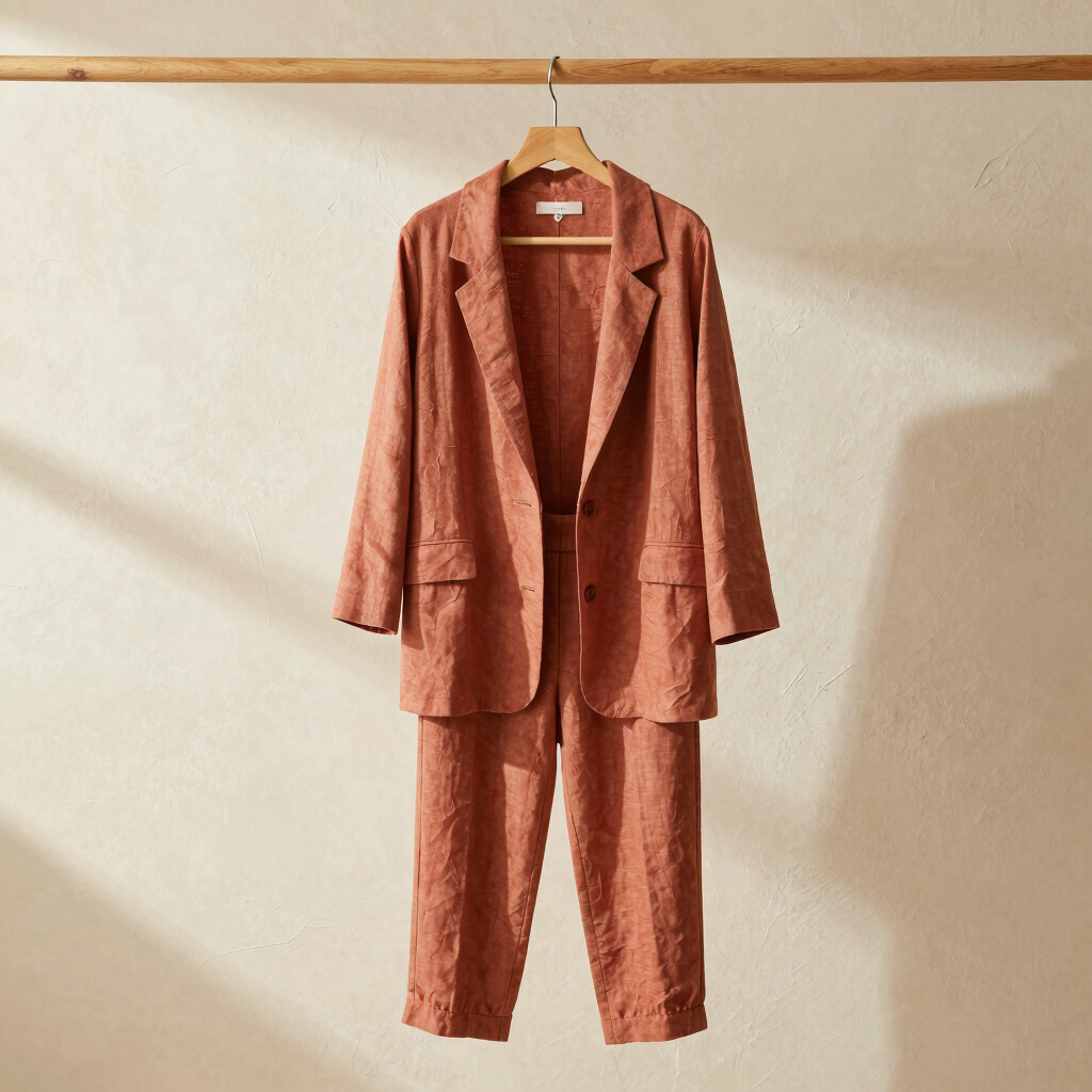 Sienna Terracotta Linen Suit