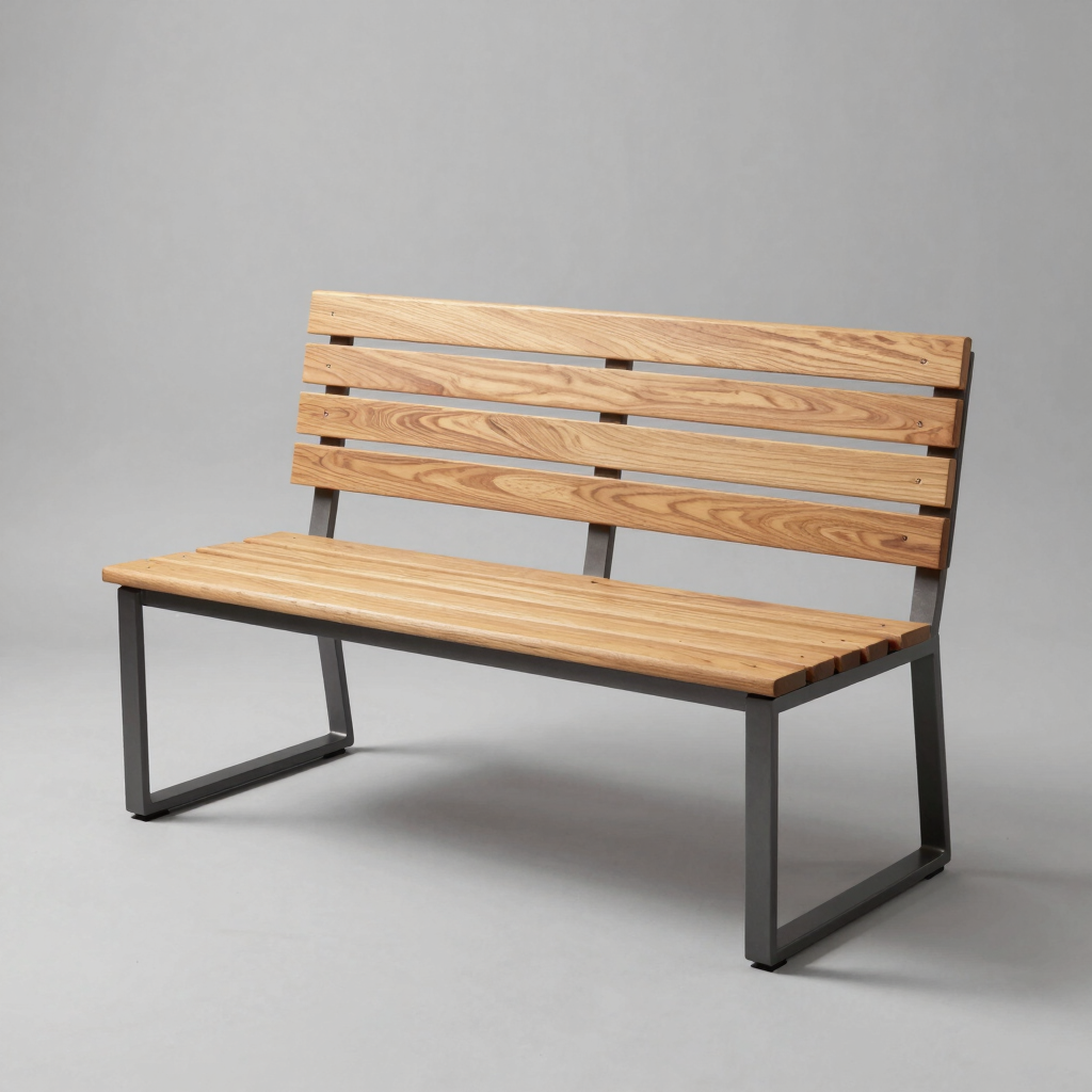 Loft Architectural Steel Bedroom Bench
