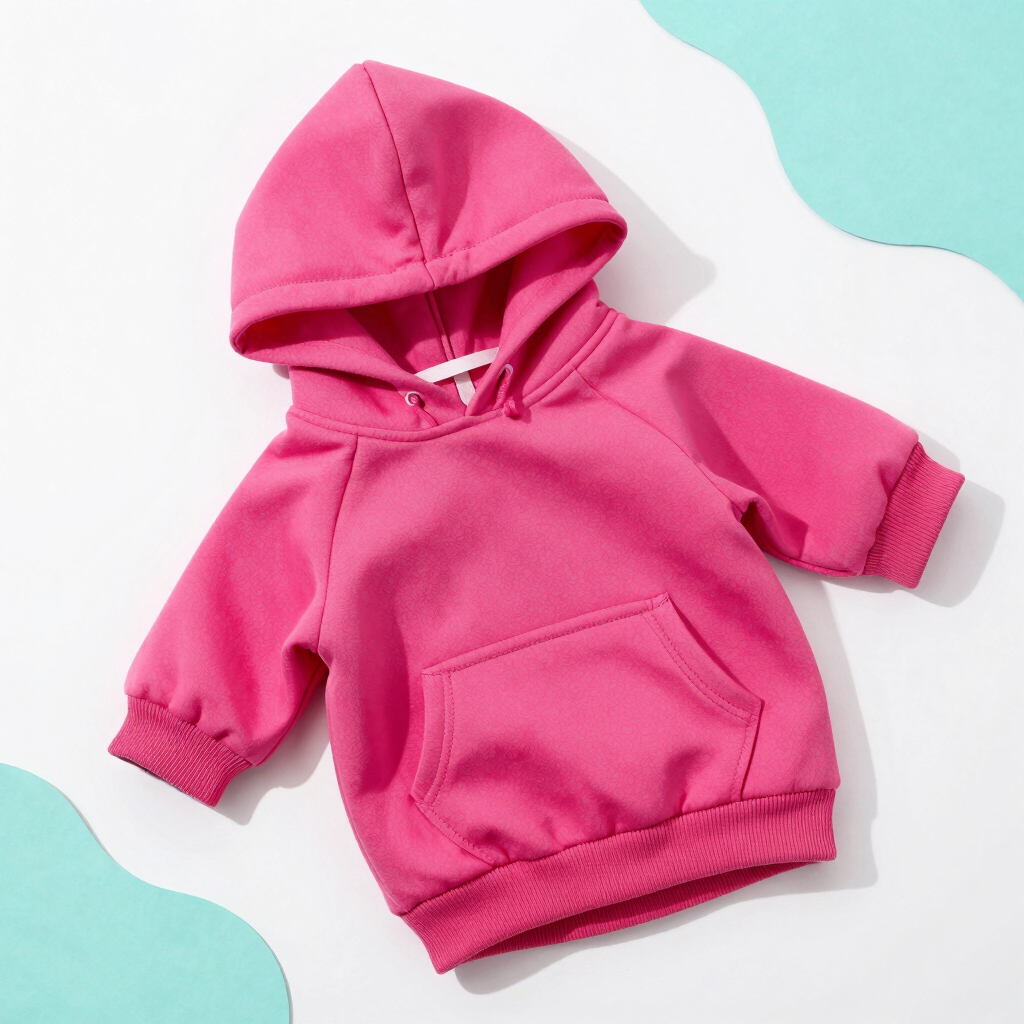 Sudadera Fresa Neón con Capucha