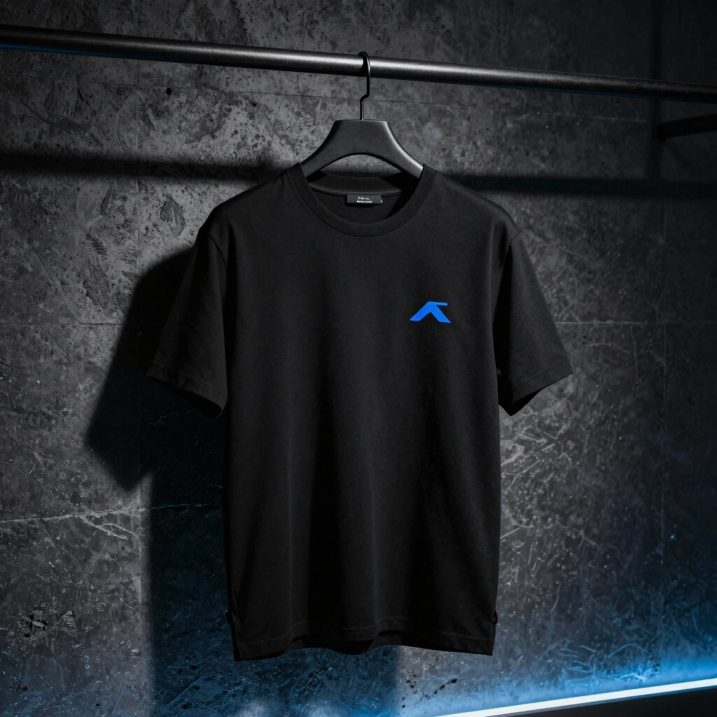 Cobalt Accent Boxy Tee