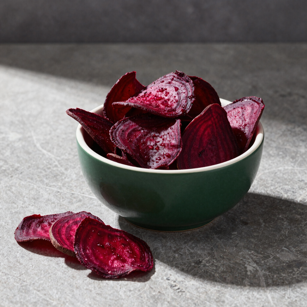 Vacuum-Fried Crispy Beetroot Chips