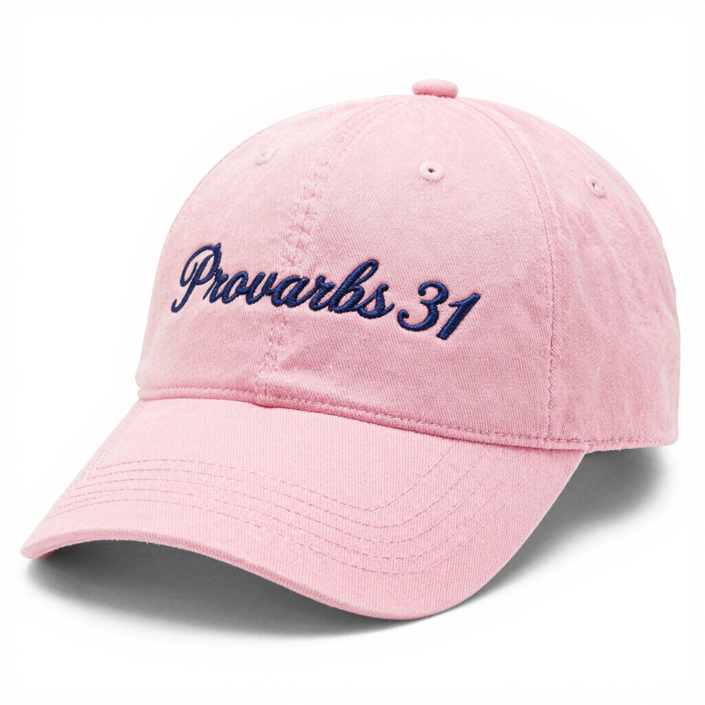 Proverbs 31 Women's Cap - Pink Christian Faith Apparel
