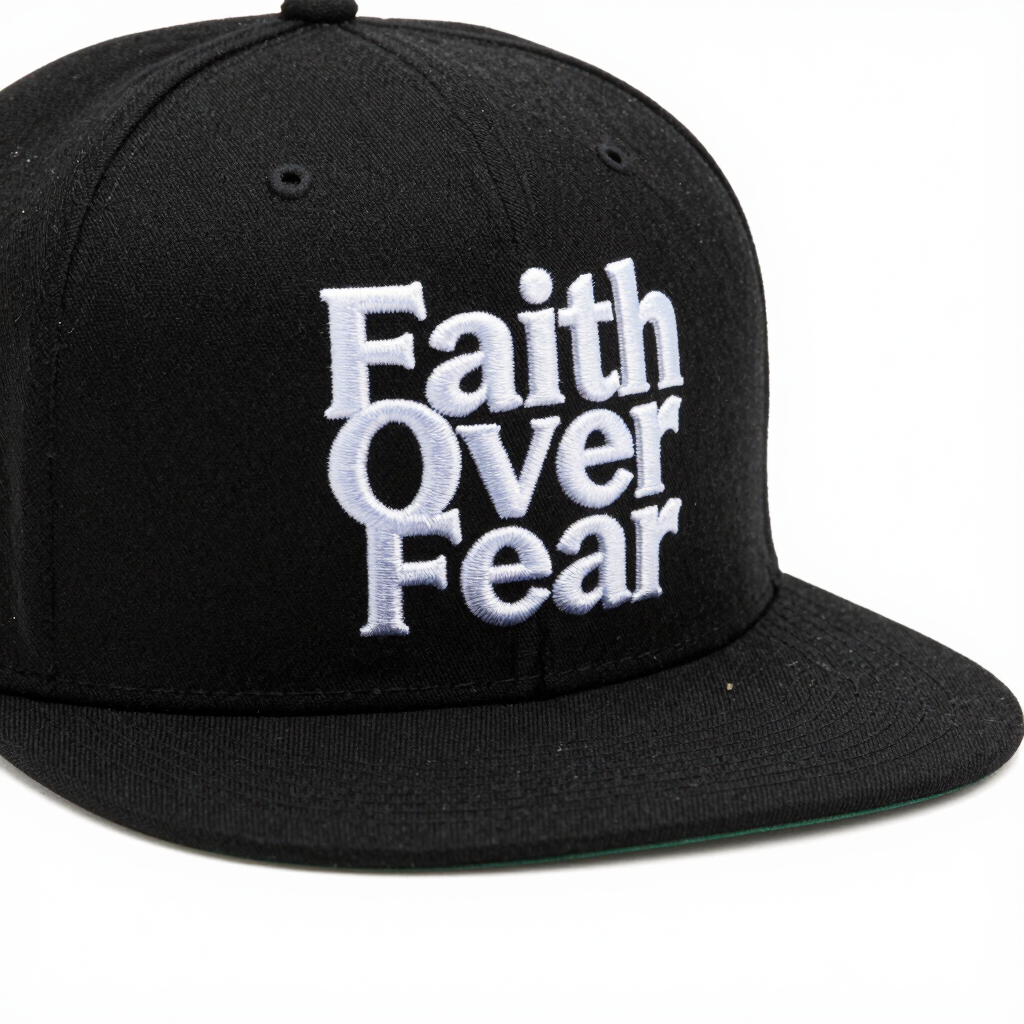 Faith Over Fear Snapback Cap - Christian Streetwear