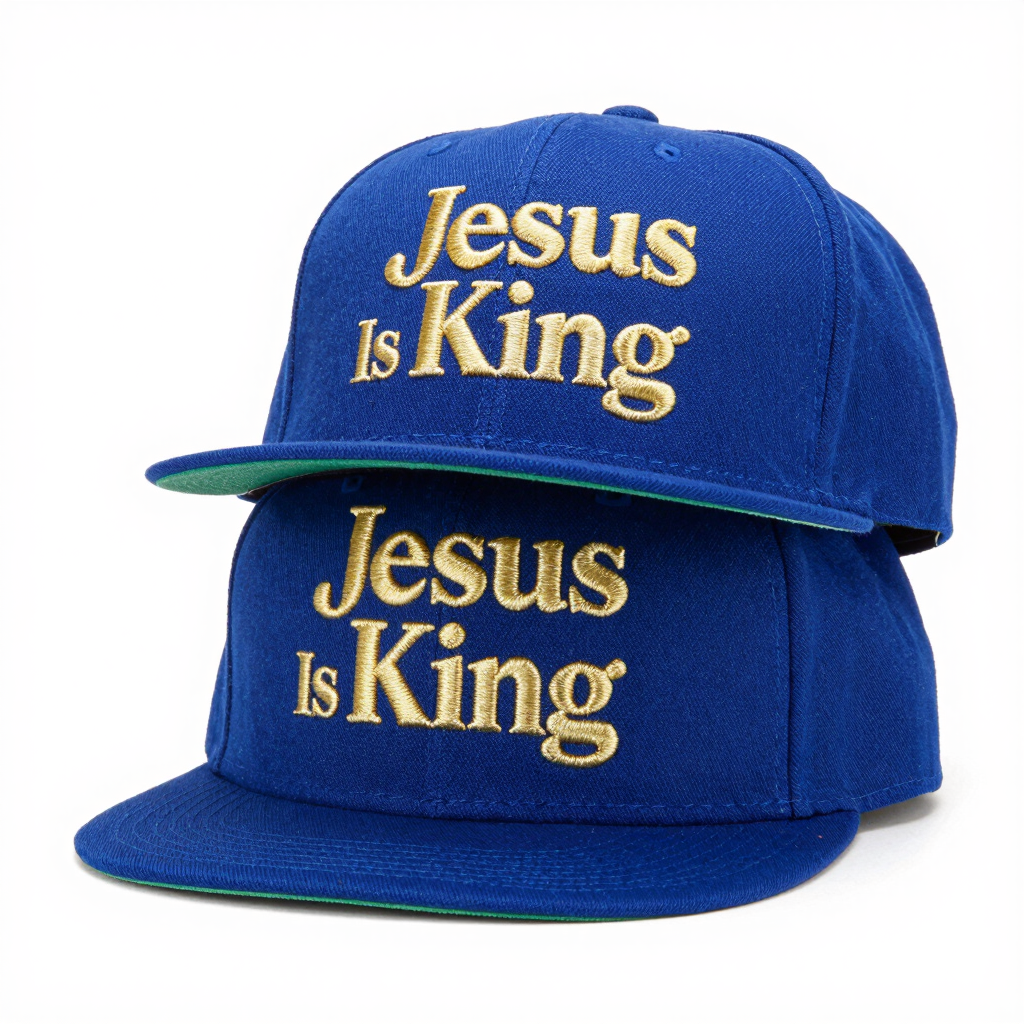 Jesus Is King Snapback Cap - Christian Apparel