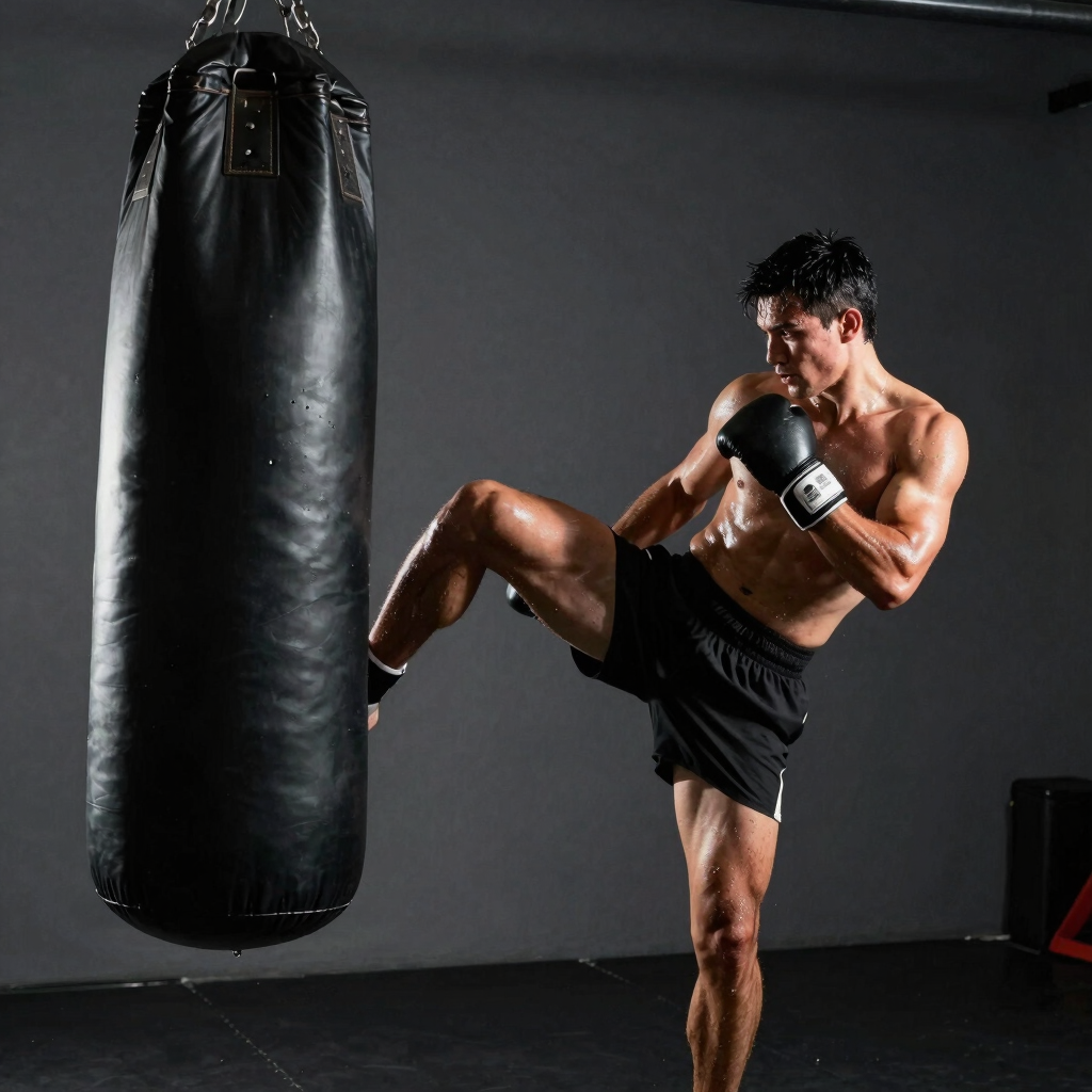 Heavy Bag Kickboxing Drills