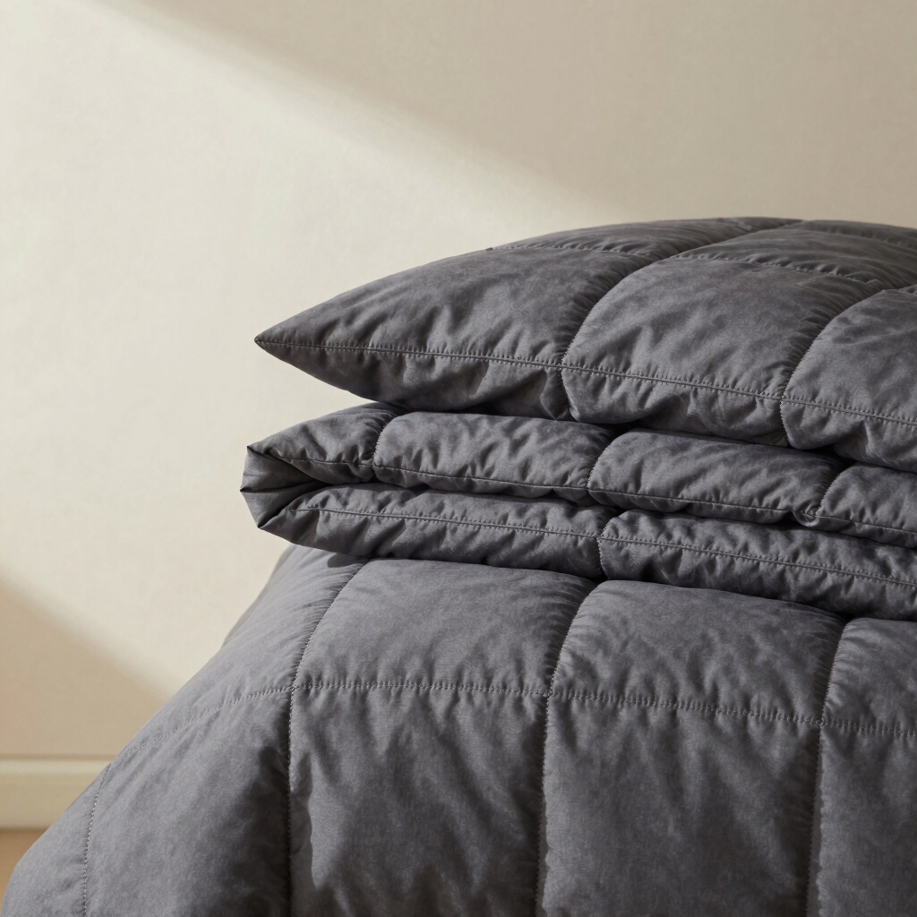 Charcoal Grid Quilt