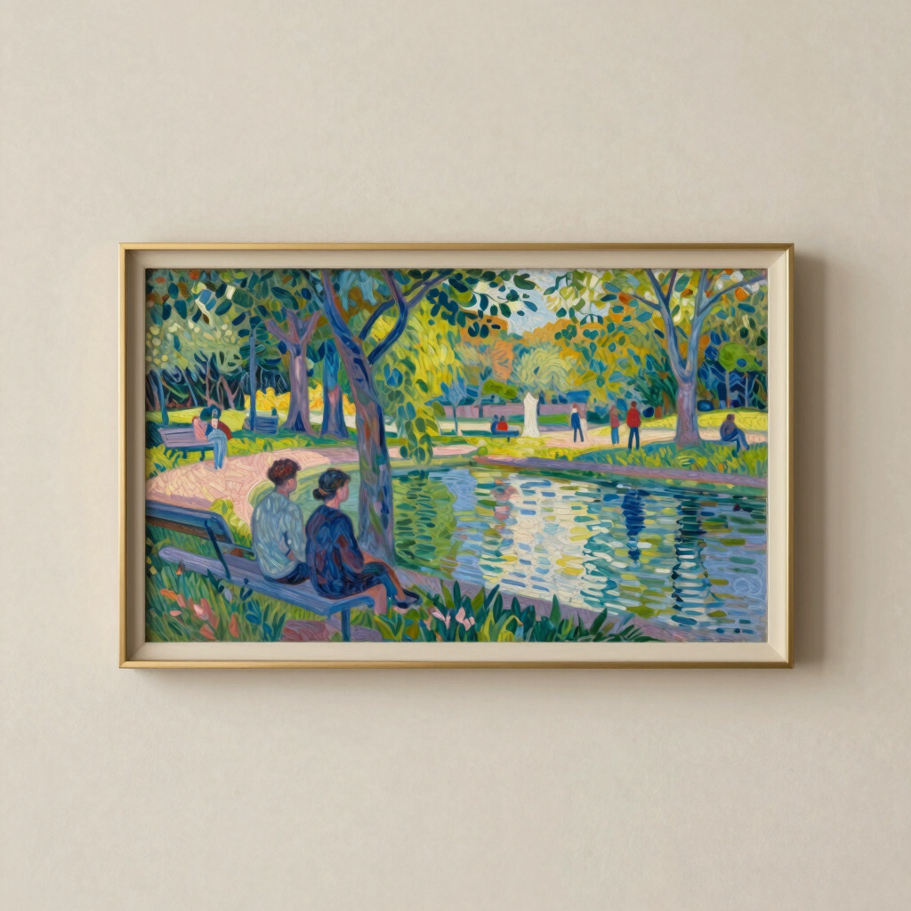 Georges Seurat - La Grande Jatte Horizon Canvas