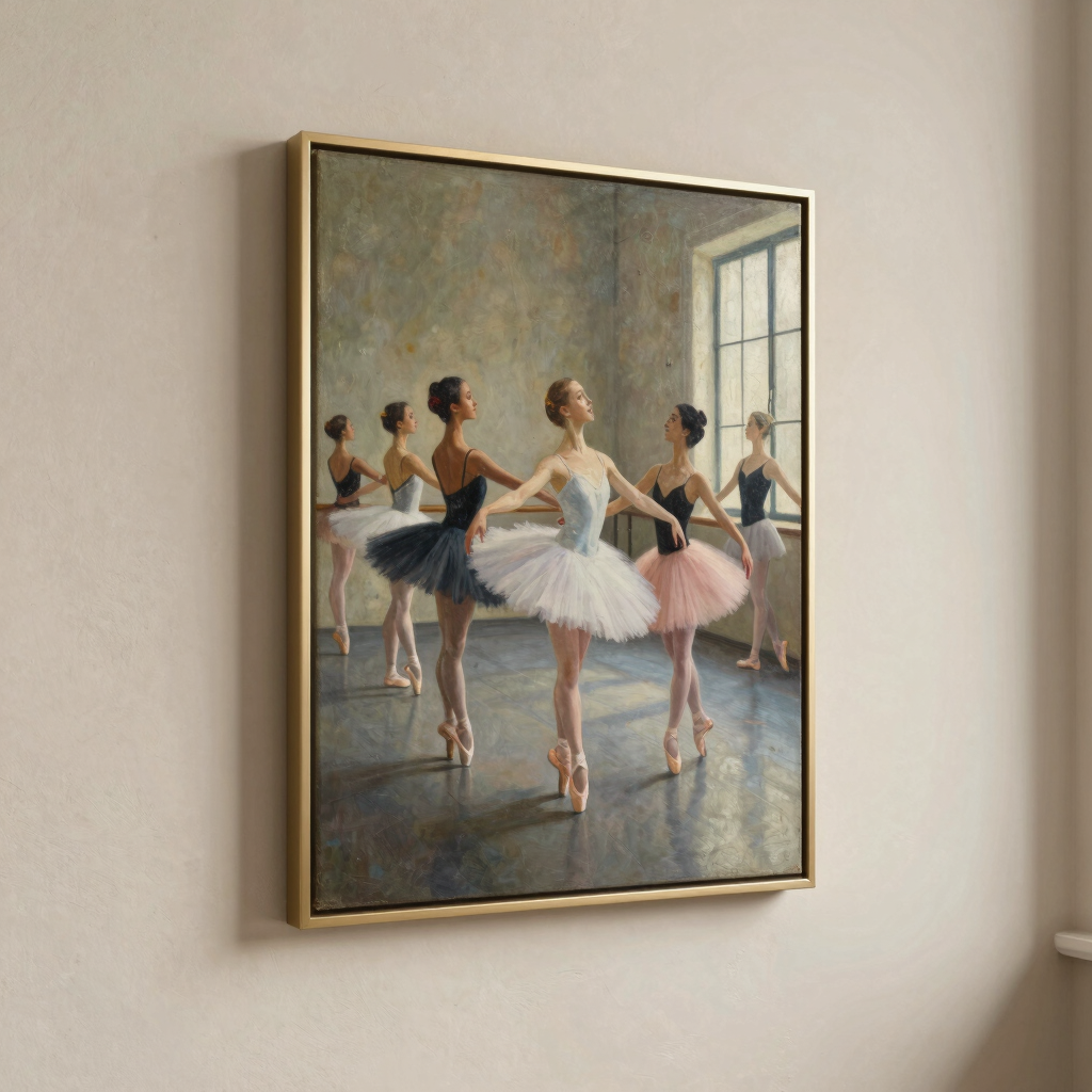 Edgar Degas - Ballet Rehearsal Horizon Canvas
